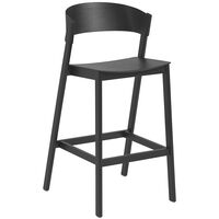Cover Baarituoli Selkänojalla 75 cm Musta