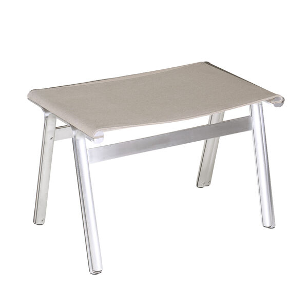 Union Taburet Aluminium / Sandstone Linen