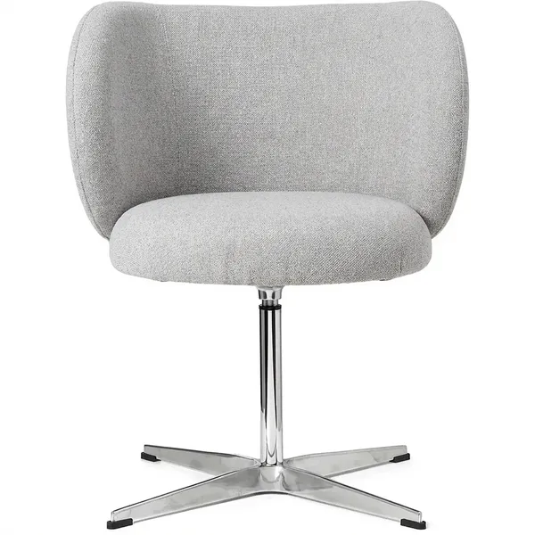 Rico Dining Swivel Bouclé Ruokailutuoli Luonnonvalkoinen