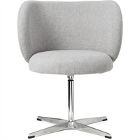 Rico Dining Swivel Bouclé Ruokailutuoli Luonnonvalkoinen