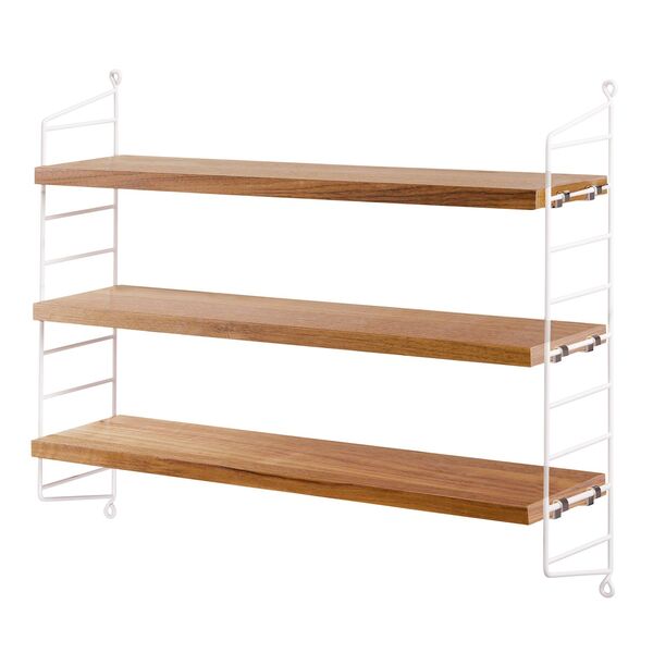 String Pocket Hylde Egetræ / Hvid