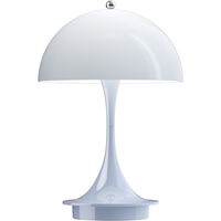 Panthella 160 Bordlampe Bærbar Pale Blue Opal Acryl