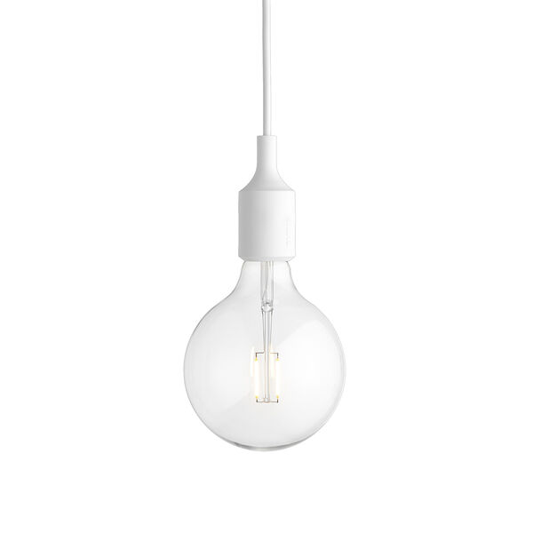 E27 Pendel Hvit