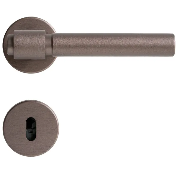 Helix 200 Plain Door Handle Dark Bronze