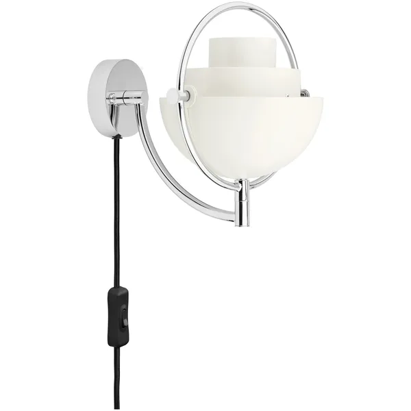 Multi-Lite Vägglampa White Semi Matt / Chrome