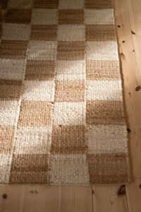 Chess Juteteppe 200x300 cm Naturfarget / Off-white