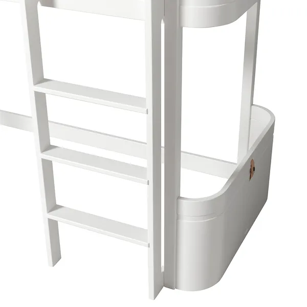 Wood Mini+ Låg Loft Säng Vit