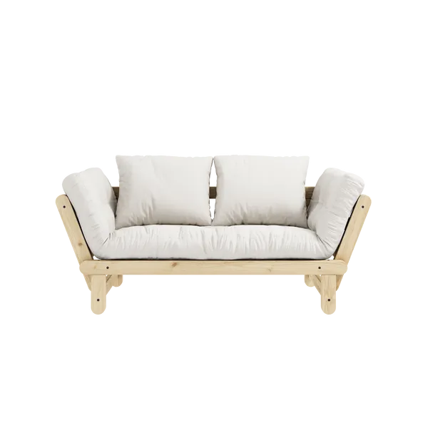 Beat Soffa Med Madrass Lackerad / Natur