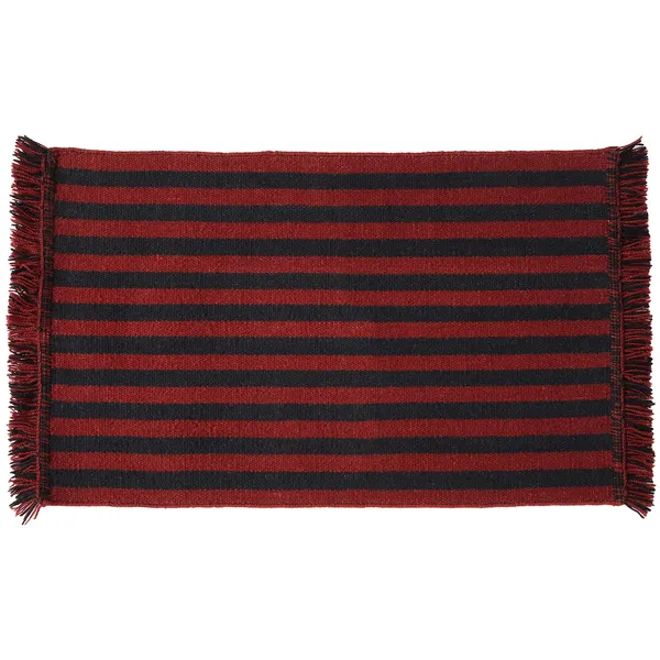 Stripes and Stripes Tæppe 52x95 cm Kirsebærrødt