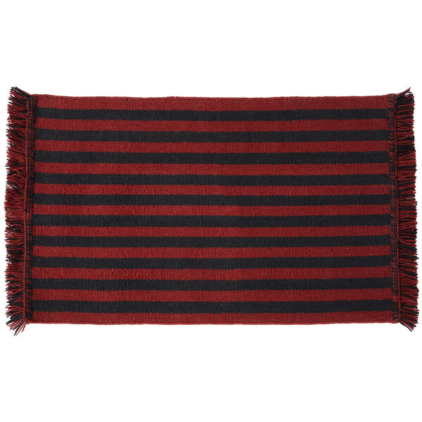Stripes and Stripes Tæppe 52x95 cm Kirsebærrødt
