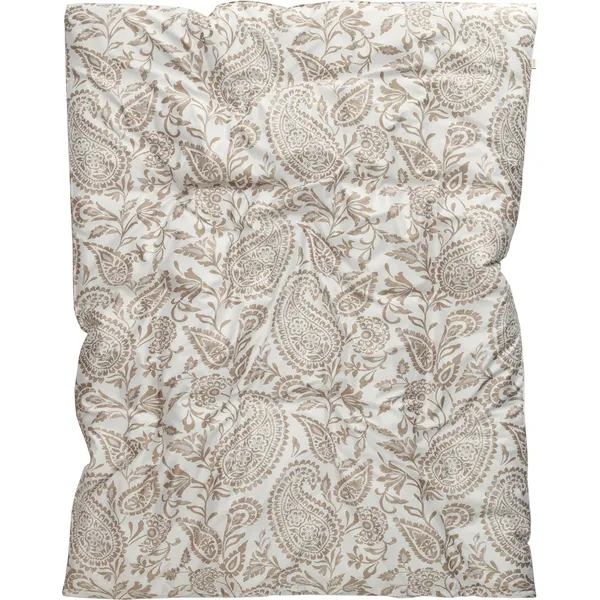 Paisley Dynetrekk Hvit 220x220 cm Dry Sand