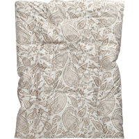 Paisley Dynetrekk Hvit 220x220 cm Dry Sand