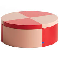 Plåtburk Rund Röd / Soft Pink