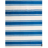 Organic Striped Cotton Rug Matto 70x130 cm Sininen