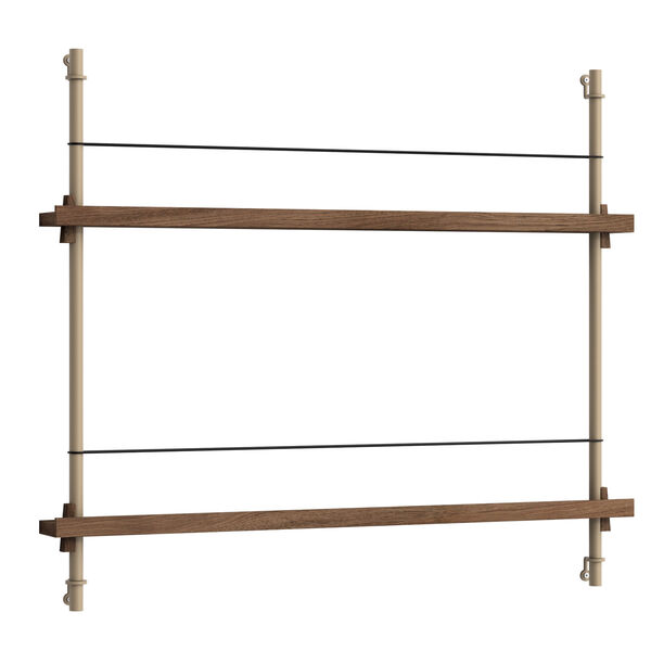 Magazine Hylle 73x85 cm Røkt Eik/Varmgrå