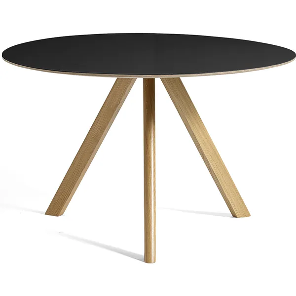 CPH 20 2.0 Bord Ø120 cm Vattenbaserad lackad Ek / Svart