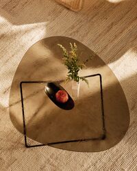 Pedrera Soffbord Texturerat Glas Brons / Svart