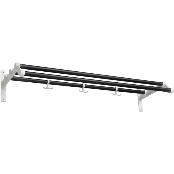 Nostalgi 291 Hattehylde 100 cm Hvid / Sort