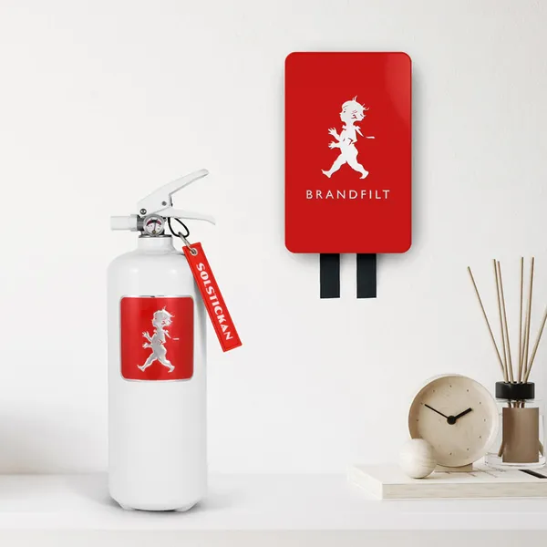 Brandfilt Design Röd