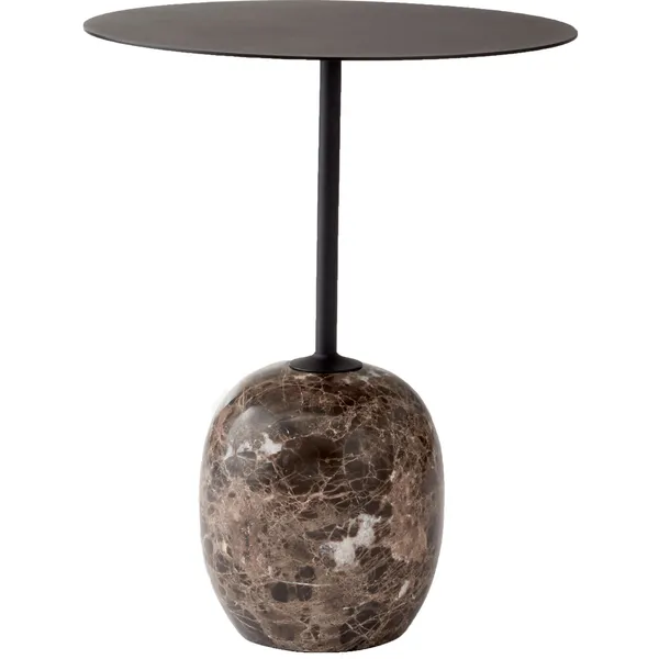 Lato LN8 Bord 40 cm Warm Black / Emparador Marble