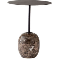 Lato LN8 Bord 40 cm Warm Black / Emparador Marble