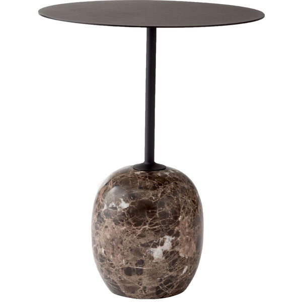 Lato LN8 Bord 40 cm Warm Black / Emparador Marble