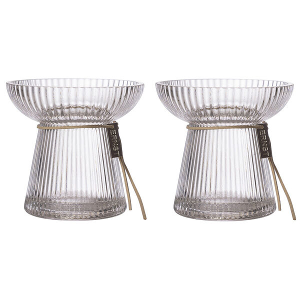 Løgvase Med Riflet Struktur 11 cm 2-pak