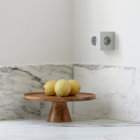 Square 2 Socket Extender With USB-C / Magnet Gotland Grey