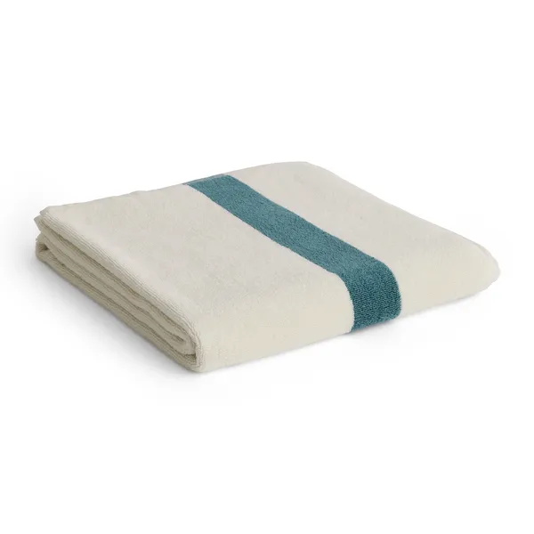 Stripe Towel 70x140 cm Petrol Blue