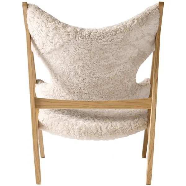 Knitting Loungestol Eik / Saueskinn Curly Nature
