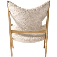Knitting Loungestol Eik / Saueskinn Curly Nature