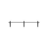 Levi Wall Shelf 180 cm Small Aluminium / Black Stained Ash
