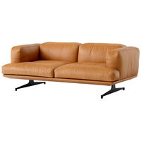 Inland AV22 2-sitssoffa Läder Noble Cognac / Warm Black