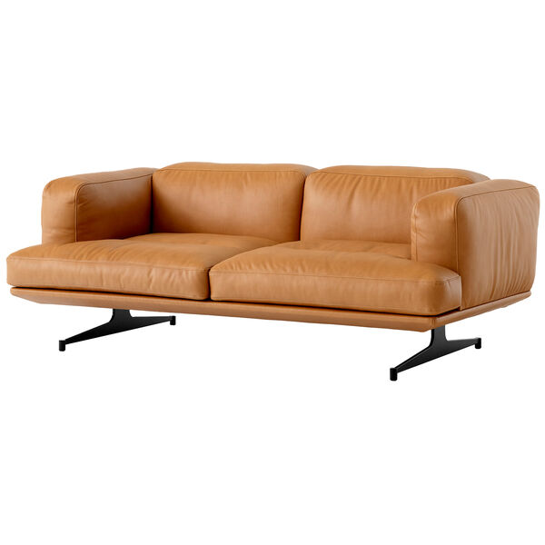 Inland AV22 2-personers Sofa Læder Noble Cognac / Warm Black