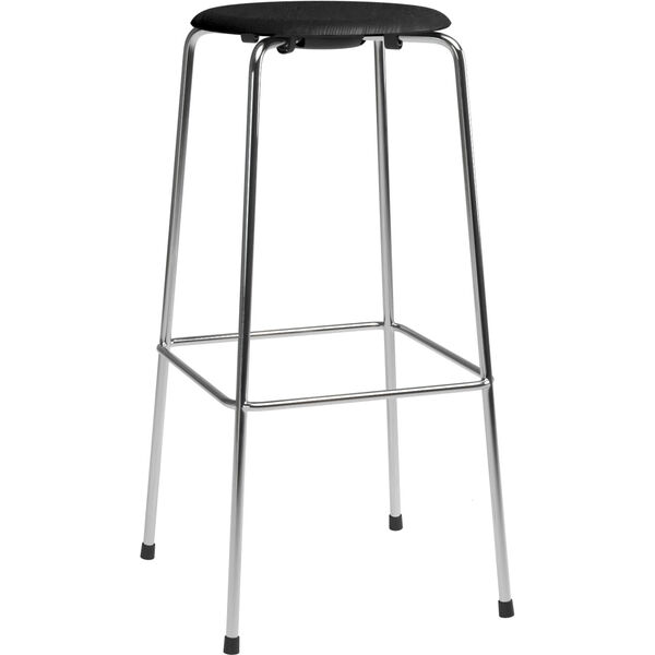 High Dot™ Barstol med 4 Ben 76 cm Krom / Sort Ask