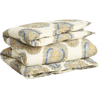Paisley Dynetrekk Hvit 220x220 cm Dry Sand
