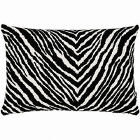 Zebra Kuddfodral 40x60 cm Svart / Vit