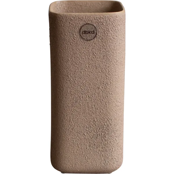 Cube Vase H20 cm Sand