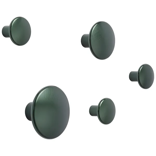Dots Kroker Metall 5-pk Mørkegrønn