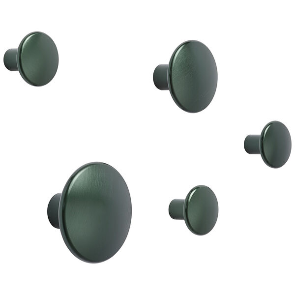 Dots Kroge Metal 5-pak Mørkegrønne