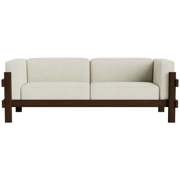 Kube 3-Seter Sofa Mørkebrun / Remix 223
