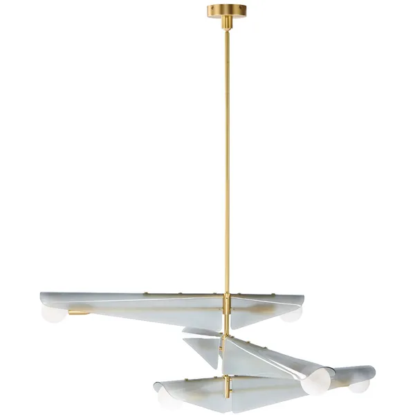 Sycamore 3 Ceiling Lamp Brass / Dusk Pink