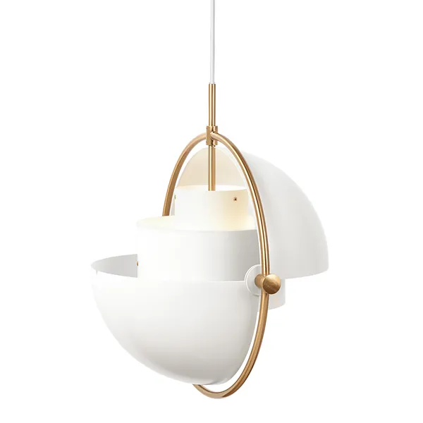Multi-Lite Pendel 36 cm Mässing/Vit Halvmatt