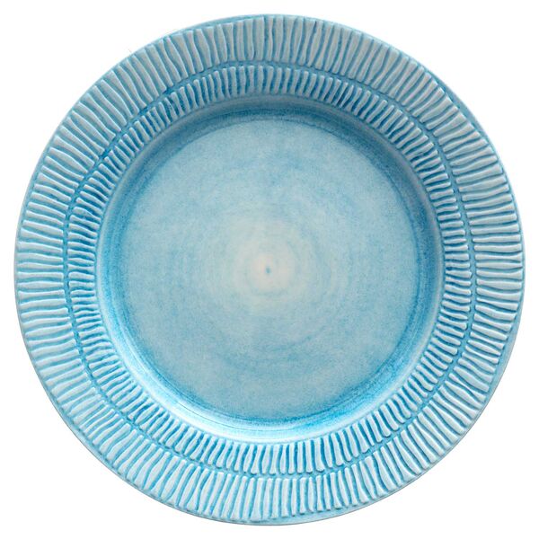 Stripes Tallrik 28 cm Turkos