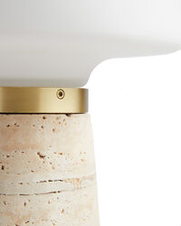 Nova Bordlampe Ivory Travertin