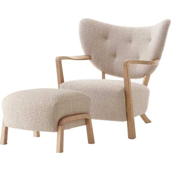 Wulff ATD2 Loungestol + Fotskammel Eik/Karakorum 003