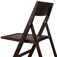 Folding Flat Stol Mørkebrun