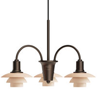 PH 1/1 Ljuskrona Med 3 Armar Centenary Edition Aged Brass / Dusty Terracotta