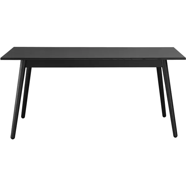 C35B Matbord 160 cm Lackerad Ek / Svart Linoleum