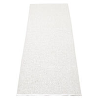 Svea Matto 70x240 cm Metallic White/White